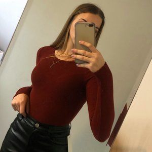 Ribbed Long Sleeve Top